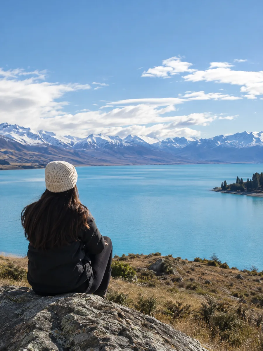 Aussicht am Lake Tekapo